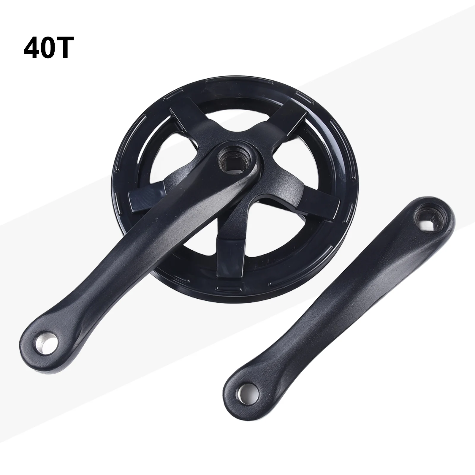 

1pc Single Chainring Bicycle CrankArm Set 48T 40T 52T 170mm Crankset Square Hole Cycling Accessories Black Bike Crankset