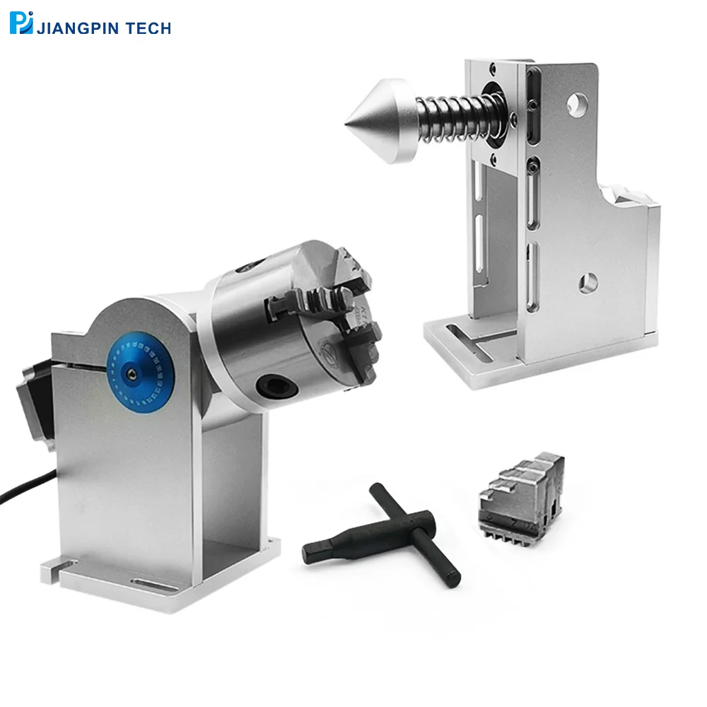 Nova máquina de marcação a laser de fibra de mesa acessórios dispositivo rotativo de metal, copo de gravação, garrafa de vinho equipamento de marcação rotativa nec