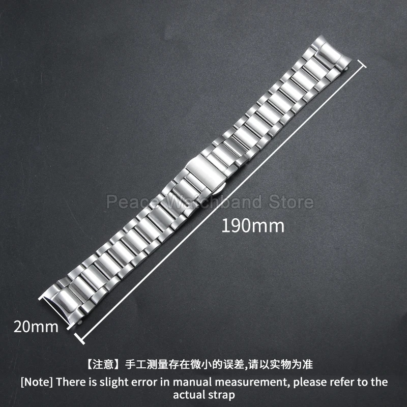 For Omega Aqua Terra AT150 Comfortable-Wearing Steel Watch Strap High Tensile Strength Corrosion Resistant Fatigue Resistant