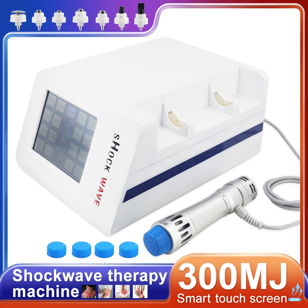 

Shockwave Therapy Machine ED Treatment Pain Relief Relaxation Treatment Physiotherapy Body Shock Wave Equipment With 7 Heads