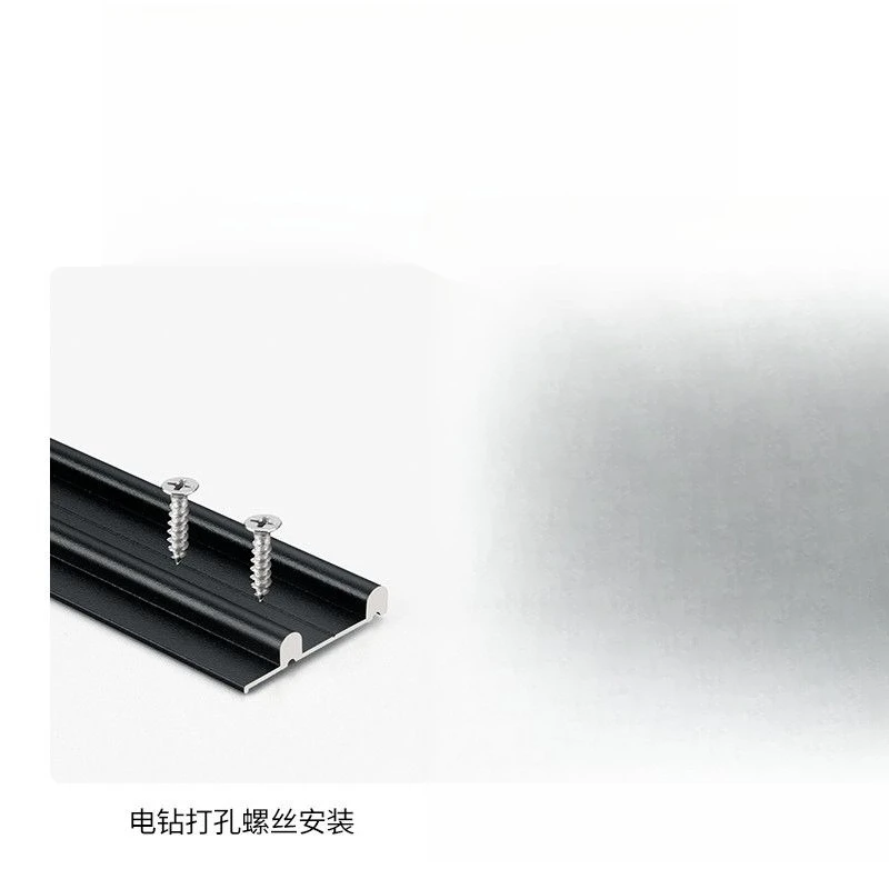 Picture 5: Push-pull Door Track Wardrobe Cabinet Double-slot Mountain-shaped Upper Lower Guide Rails  Alloy Sliding Door Accessories