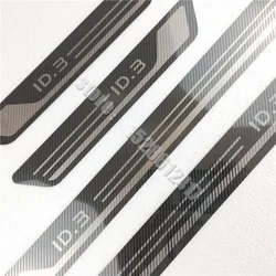 for Volkswagen ID.3 VW ID3 2020-2024 Sticker Stainless Steel Scuff Plate/Door Sill Scuff Plate Welcome Pedal Car-styling