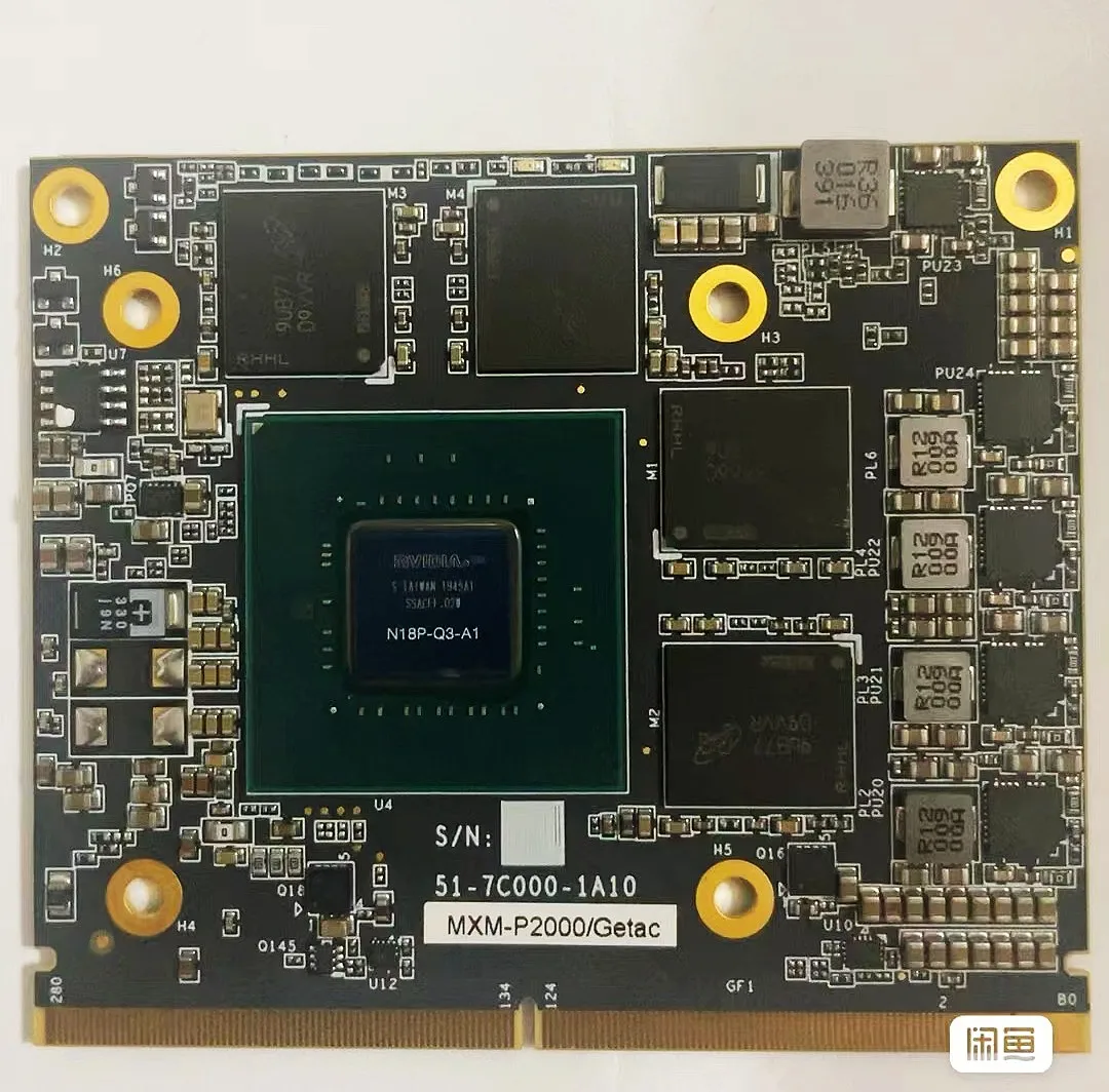 Placa Gráfica Mxm P2000 Zbook 15 g2 g3 M7510 M7520 Placa de Meia Altura
