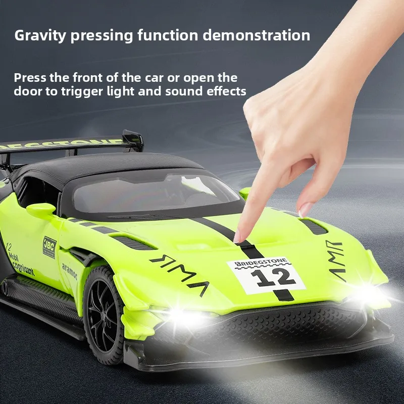1:32 Marquis Vulcan Simulation Track Version Alloy Model Sound and Light Return Light Toy