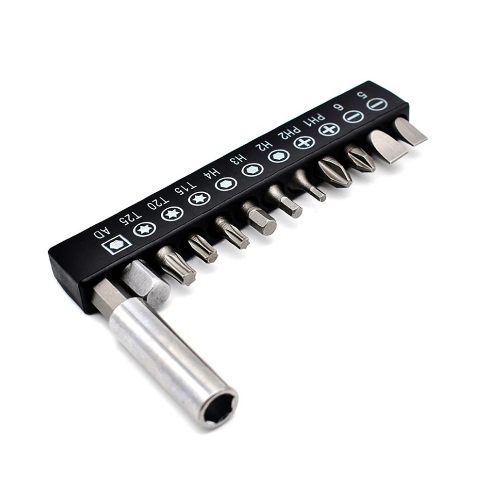 1/4inch L Type Hexagon Screwdriver Bit With Double-End Handle 6.35mm Socket Wrench Tool Mini Ratchet Wrench Kit Hand Tools