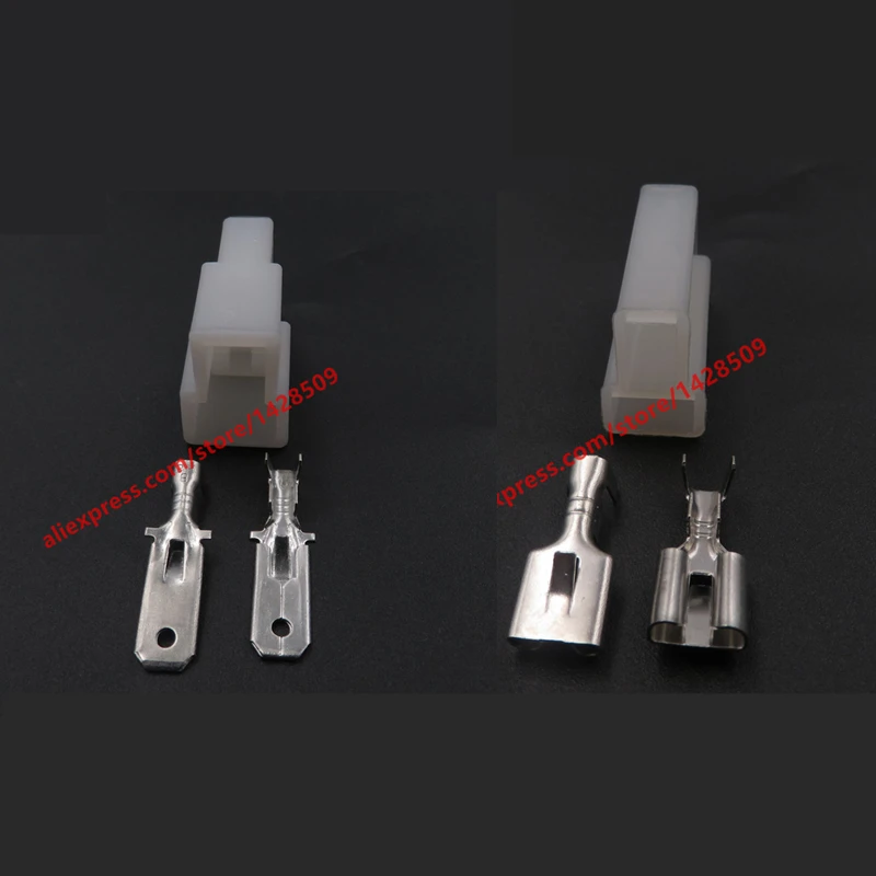 1 Set 2 Pin 6.3Mm Female Male Map Sensor Connector Plug Auto Wire Harness Connector Untuk Toyota