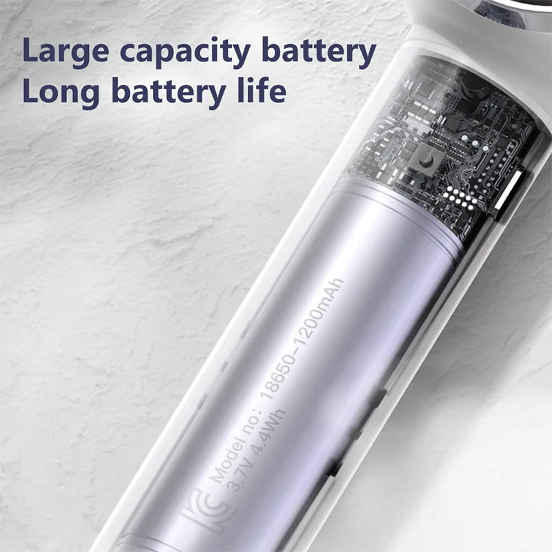 Mini Bladeless พัดลมน่ารักออกแบบ USB แบบชาร์จไฟได้3 Leves 1200MAh Mute ไม่มีใบพัดสำหรับกลางแจ้งในบ้าน Ventilador พัดลมระบายความร้อน