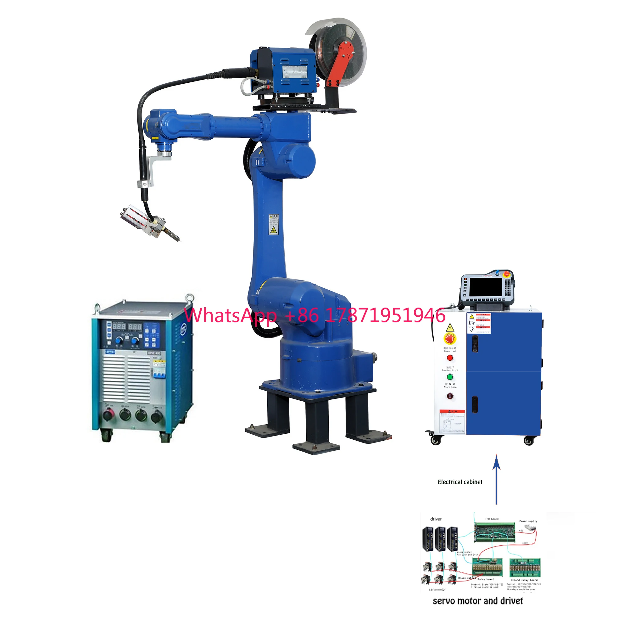 6 dof manipulator  welding robotic arm controller 6 axis welder robot arm for Stainless steel aluminum alloy welding