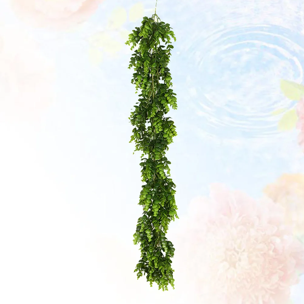 

Artificial Hanging Vines Realistic Green Eucalyptus Leaf Eco-Friendly Plastic Plants For Indoor Outdoor Wedding Festival