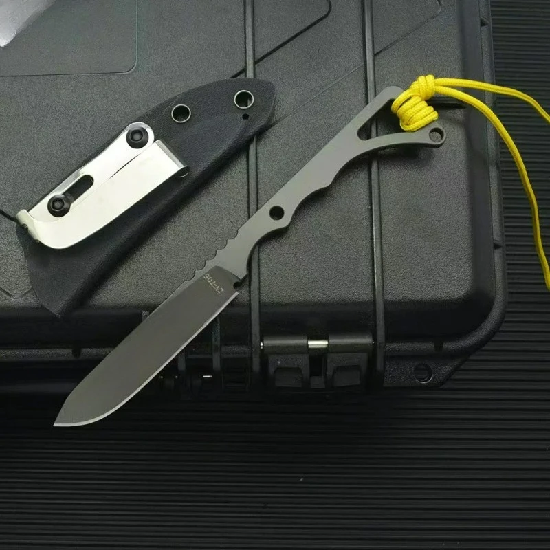 

TOPS Rocky Fixed Blade Knife with K scabbard edc multitool knives utility Daily at home cutting outdoor bushcraft tactical knife