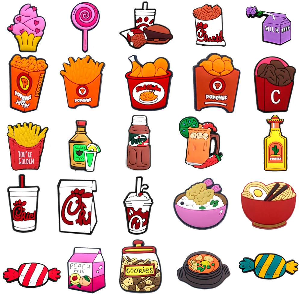 1 pz Snacks Series Shoe Charm - Xmas Food Snacks recensione e prezzo