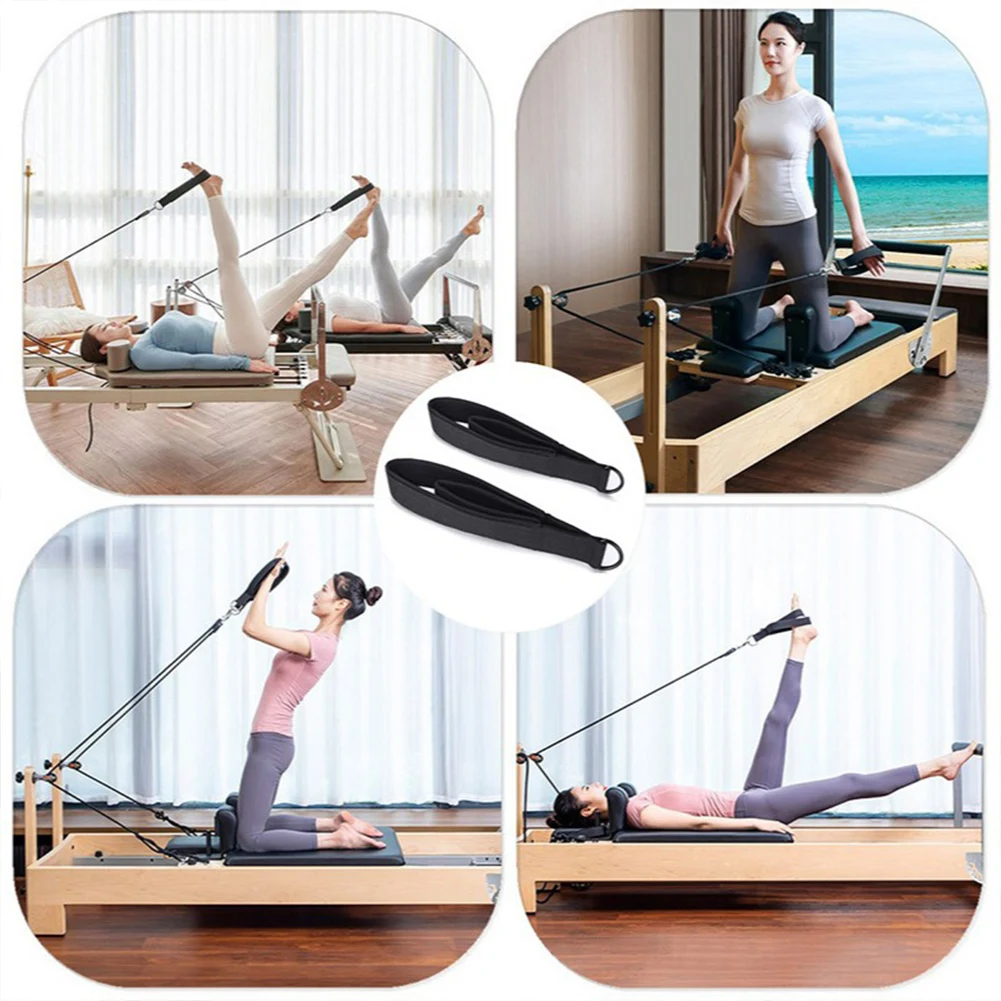 2 قطعة بيلاتيس مزدوجة حلقة الأشرطة اللياقة البدنية D-حلقة الأشرطة D-حلقة ممارسة الأشرطة اليوغا ممارسة اكسسوارات للمنزل الصالة الرياضية تجريب #3