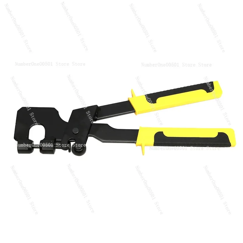 

Stud Crimping Forceps CRV Steel Handle Fastening Work Keel Board Drywall Fastener Punch Lock Flat Mouth Metal Plier