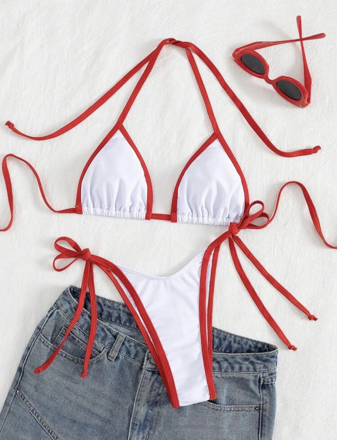 مثير سلسلة مايكرو البسيطة المرقعة البيكينيات مجموعات قطعتين ملابس السباحة ثونغ ملابس السباحة Biquini conjunto دي بيكيني Tankini بحر