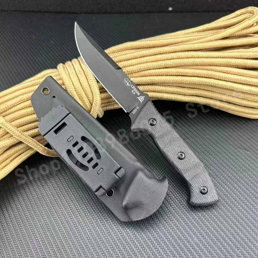 

Нож с фиксированным клинком из прочной стали D2 - удобен для использования двумя руками, EDC-нож для кемпинга и активного отдыха на природе.