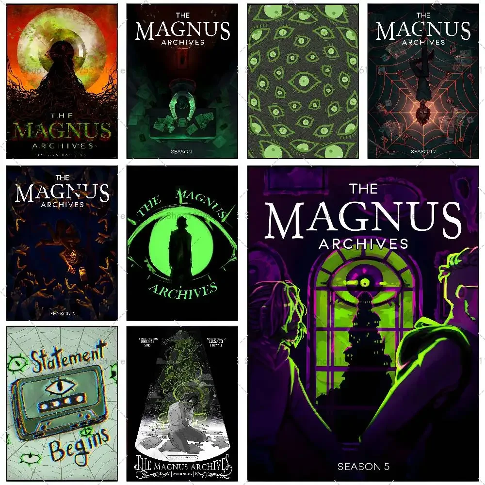 Game The M-Magnus A-Archives  Poster Self-adhesive Art Waterproof Paper Sticker Coffee House Bar Room Wall Decor