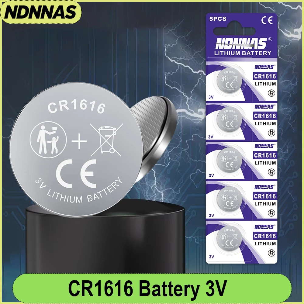 

5-50Pcs CR1616 3V Lithium Coin Battery DL1616 BR1616 5021LC LM1616 Button Cell for Watch Remote Calculator Electronic Toy