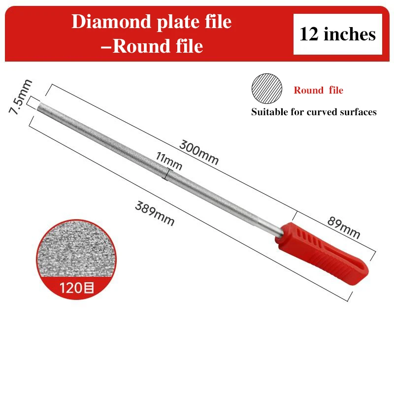 

12nch Diamond Hand Files Electroplated Diamond Hand Files Brazed Diamond Hand File