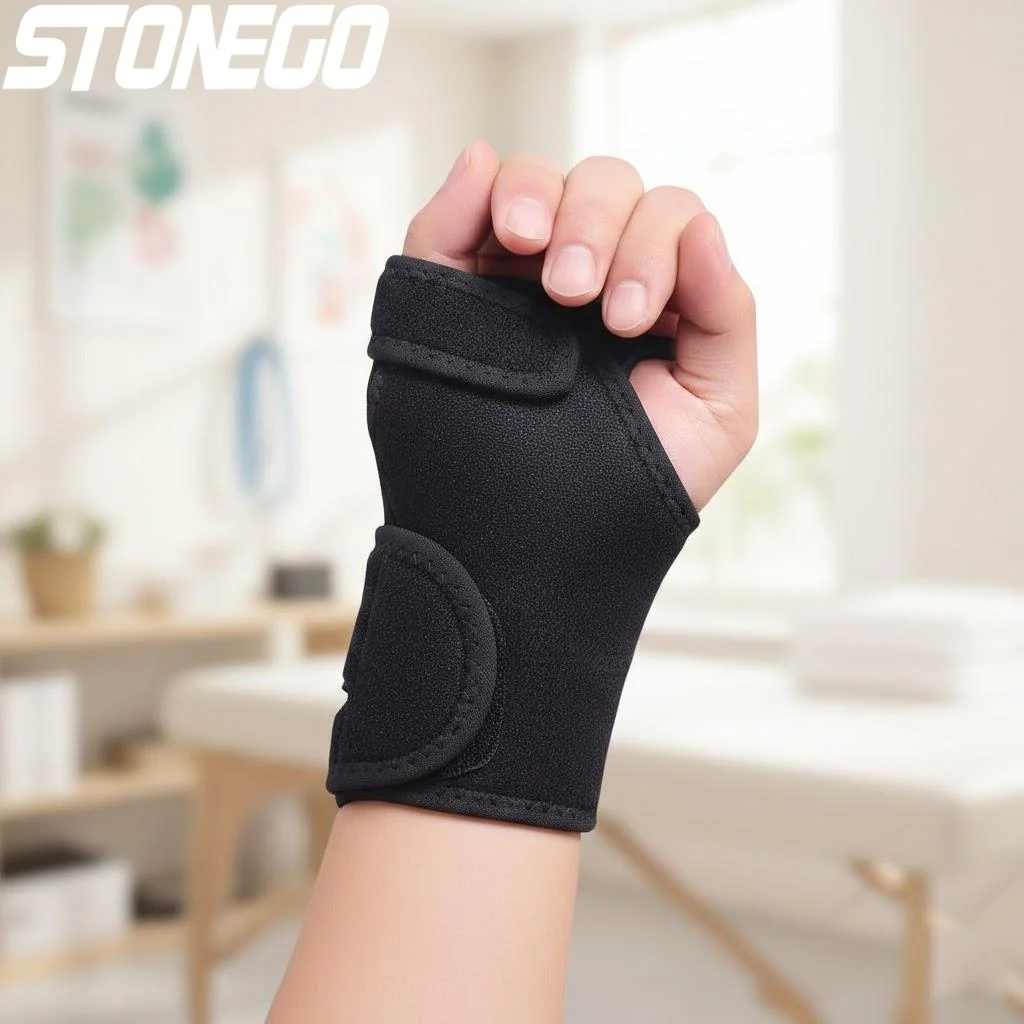 

Wrist Support Brace Hand Palm Protector for Carpal Tunnel Arthritis Sprains Strain Adjustable Fitness Sleeve