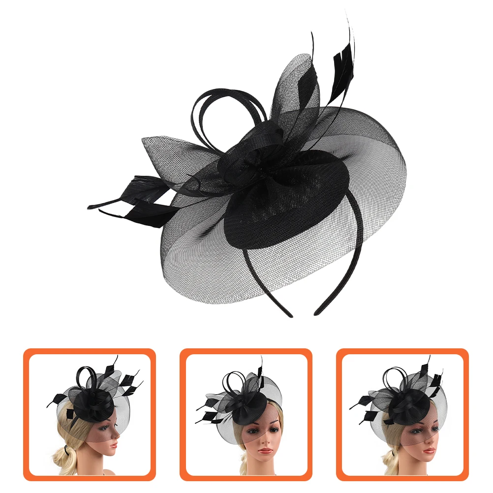 

Hairband Hairpin Hat Fascinator Hats for Tea Party Woman Fascinators Women Wide Brim