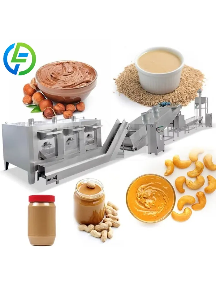Customize Industrial Full Automatic Nut Butter Hazelnut Paste Make Manufacturer Production Line for Peanut Butter
