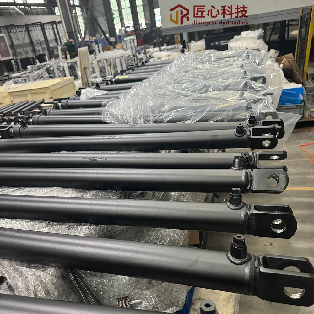 

JX Custom Hard Chrome Plated Piston Rod Agricultural Double Acting Hydraulic Oil Cylinder