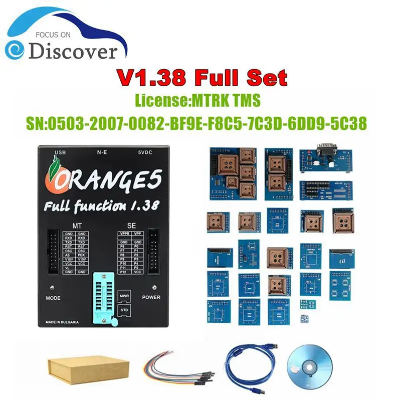 Orange5 Super Pro V1.38 V1.34 Professional Programming Device With Full Adapters OBD2 Auto Programmer More Authorization