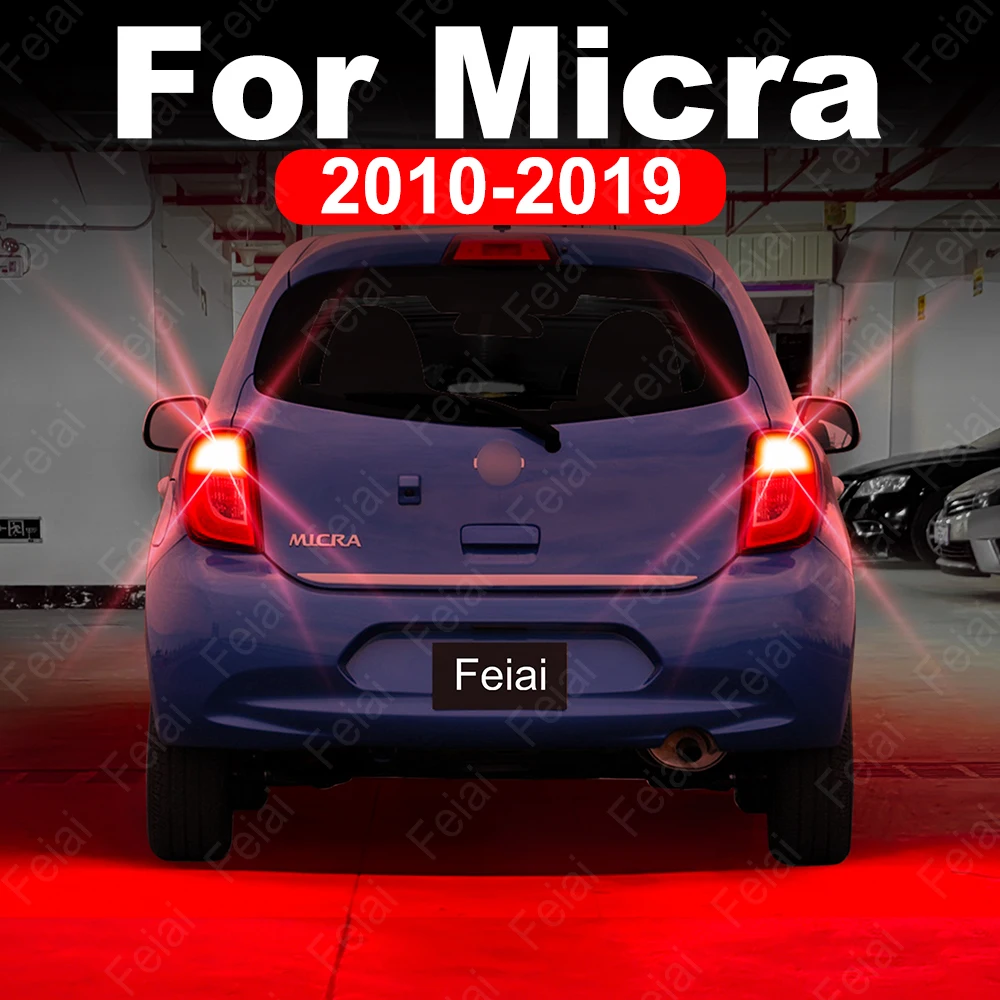 

LED Brake Lights Stop Light Bulb For Nissan Micra K13 K14 2010 2011 2012 2013 2014 2015 2016 2017 2018 2019 LED Strobe Flash Red