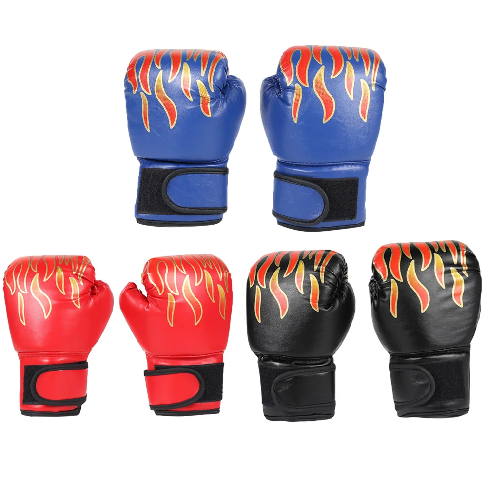 

2Pcs Kids Boxing Gloves PU Leather Training Gloves Breathable Kickboxing Gloves Taekwondo Mitts for Punching Bag