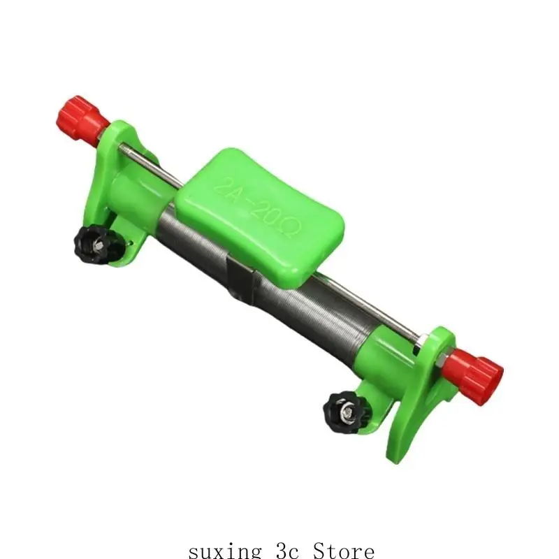 Sliding Electric Resistance 2A 20Ω Adjustable Sliding Rheostat For Circuit Testing And Physics Teaching Demonstration