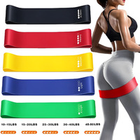 7Pcs TPE Resistance Bands Set Rubber Loop Strength Training Workout Yoga Gym Equipment Elastic Portable Pilates Fitness Band