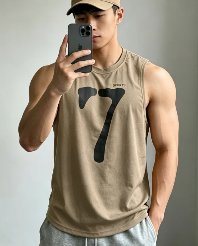 Summer Men's Basketball Jersey 7 Men's Sleeveless Original T-Shirt Training Basketball Vest Sports