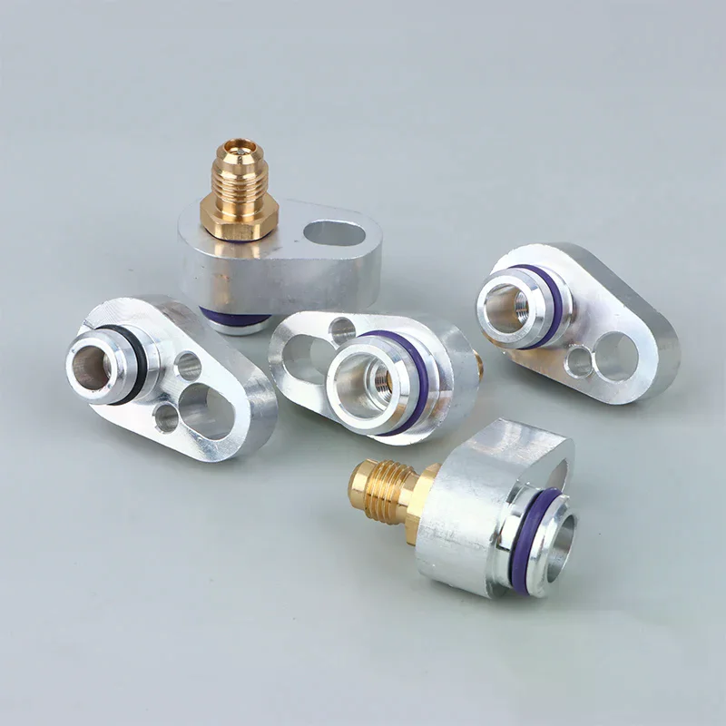 Automotive air conditioning leak testing plug plugging condenser leak testing cold air pump leak testing joint
