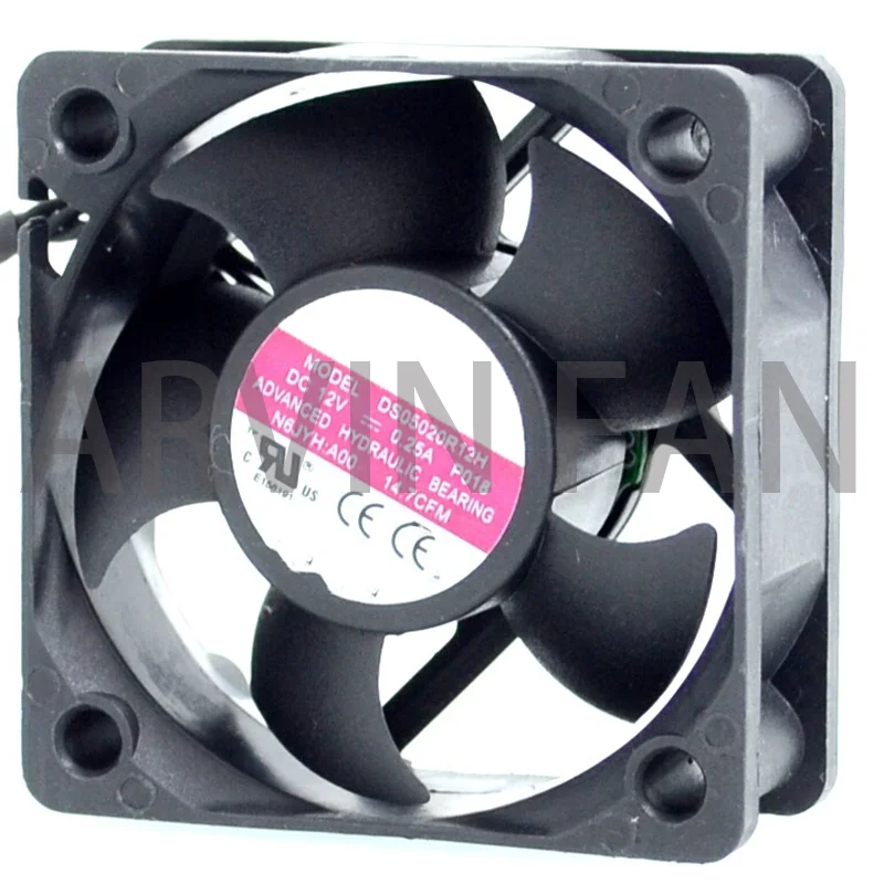 5CM 5020 50mm DS05020R12H 12V 0.25A Four-wire PWM Variable Speed Cooling Fan