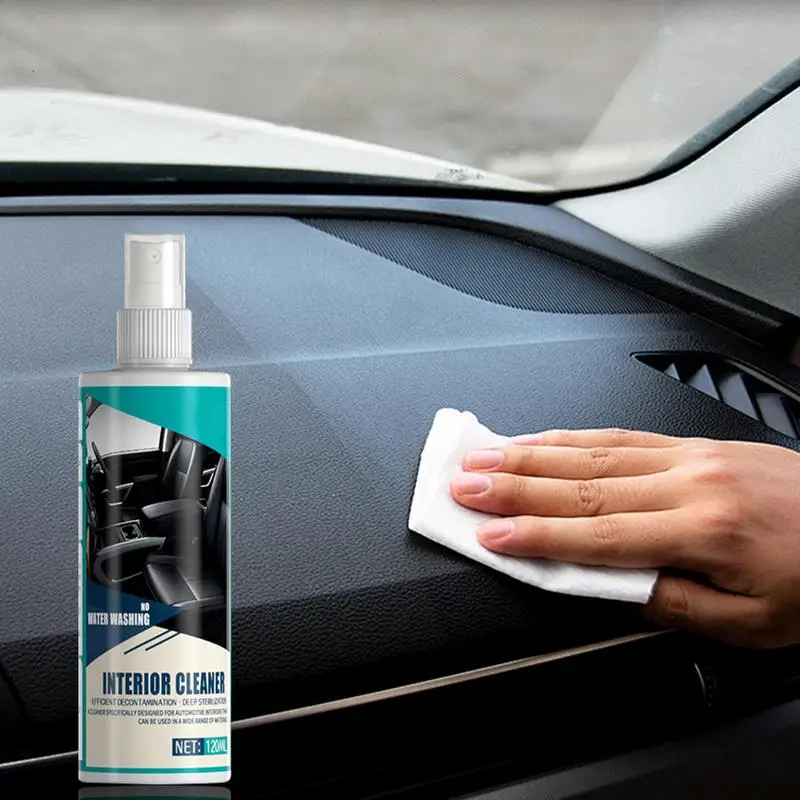 Multifuncional Car Interior Cleaner, Espuma, Automotivo, Ferramentas para Tecido, Assento, Telhado, Traço, 120ml