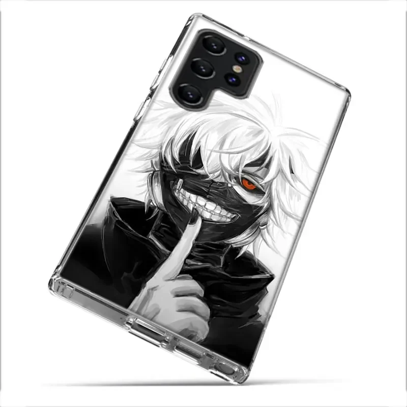 Anime Terror Tokyo Ghou Clear Phone Case For Samsung Galaxy S21 S20 S23 FE S24 S22 Ultra Capa S10 S9 S8 Plus S10E Cover Shell