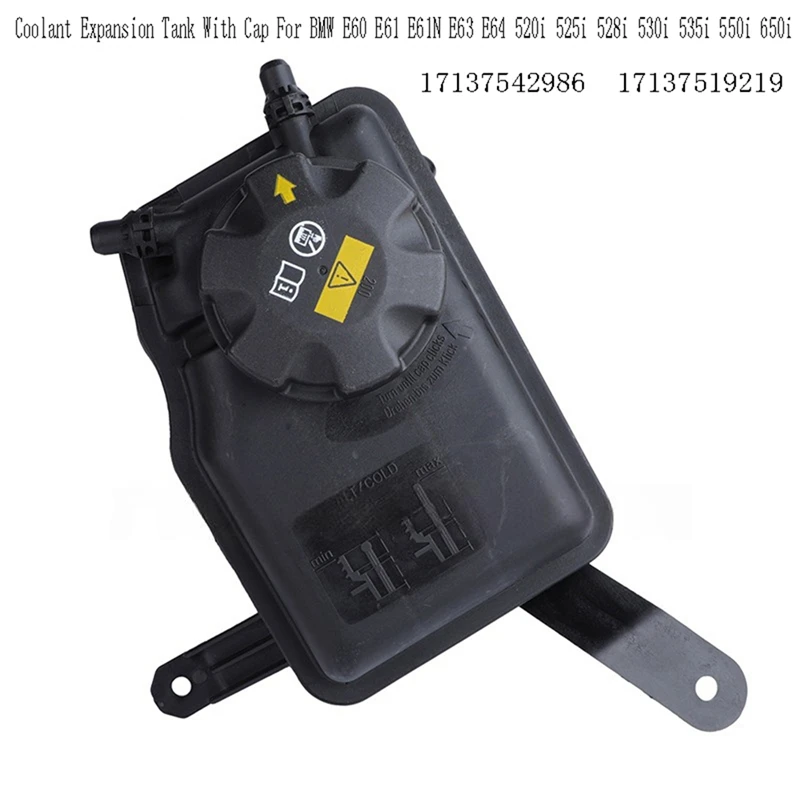 Super Sale 17137542986 Coolant Expansion Tank with Cap for BMW E60 E61 E61N E63 E64 520i 525i 528i 530i 535i 550i 650i 171375192