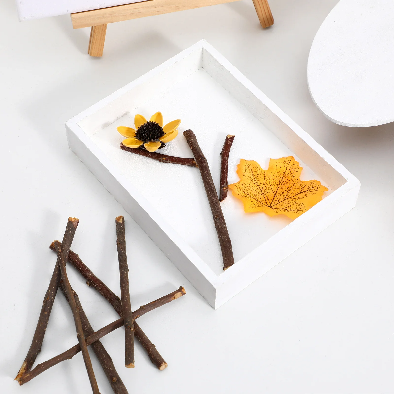 40 قطعة العصي الحرفية الخشبية الطبيعية Diy بها بنفسك الخشب عصا للزينة سجل فروع زخرفة ريفي ديكورات المنزل الحرفية توريد الحرف اليدوية #4