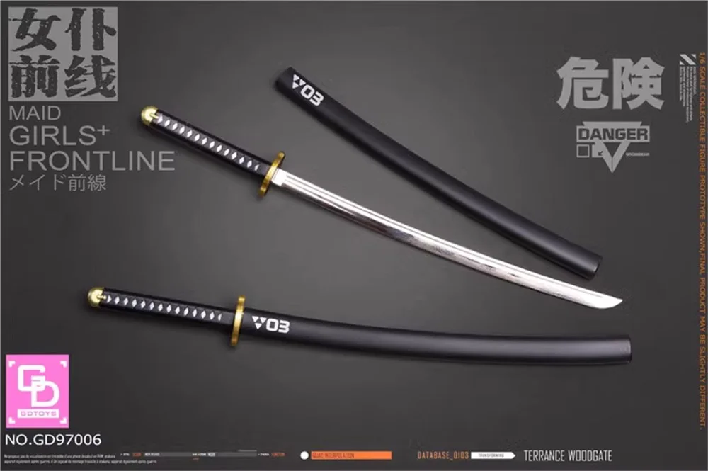 GDTOYS GD97006 kobieca pokojówka Mini zabawki zestaw długi podwójny broni pcv materiał dopasowany do 12 cali figurka kolekcjonować 1/6