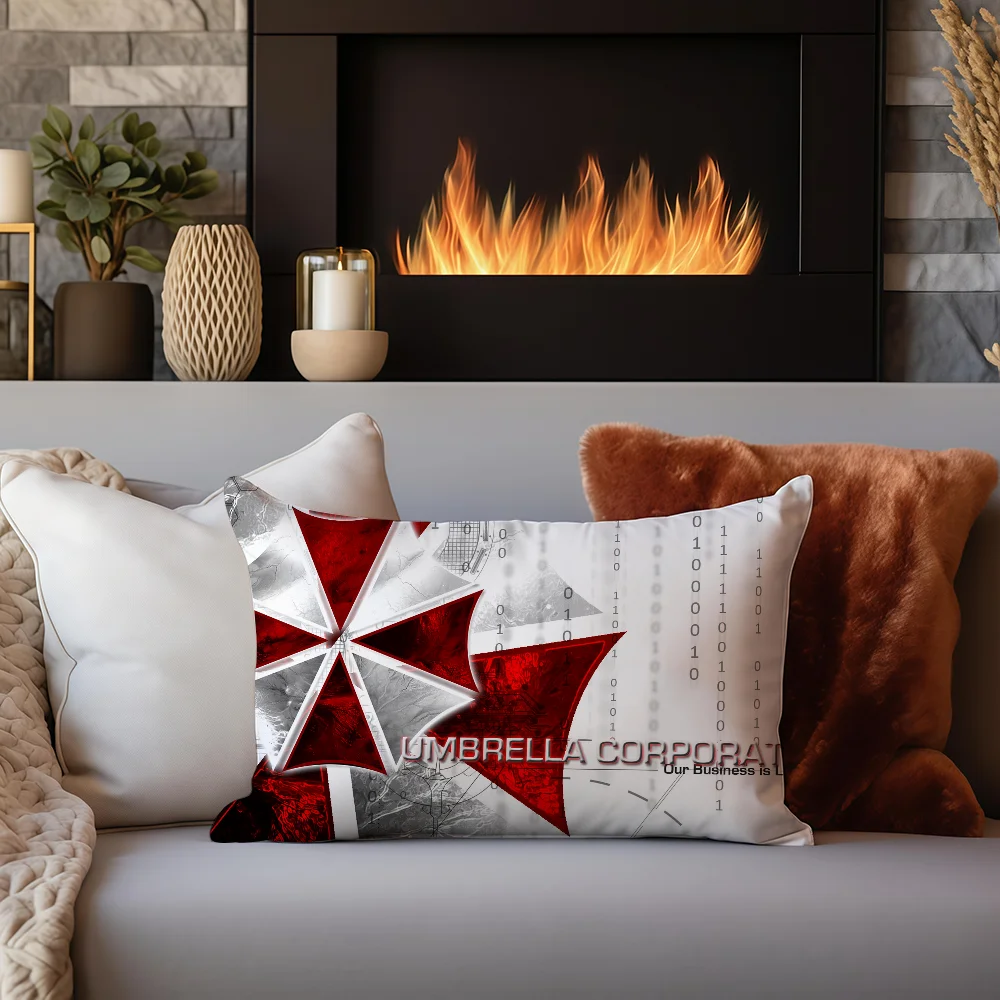 R-Residents Game Evil Q D cushion cover Sofa living Room Office Rectangle Pillow Home Coffee Shop Bedding Hit product
