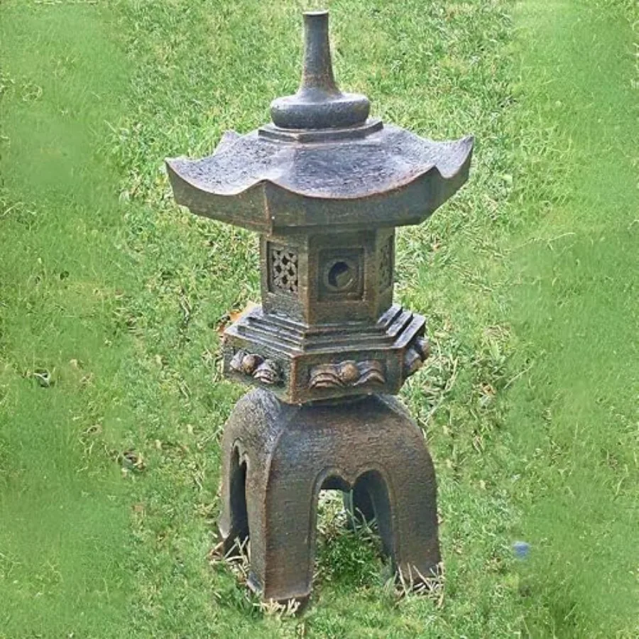 

24429 Декоративная пагода-ступа для сада в стиле дзен, украшение для газона, японский стиль Нара, азиатский храм, маяк, восточный фонарь, уличный светильник Toro