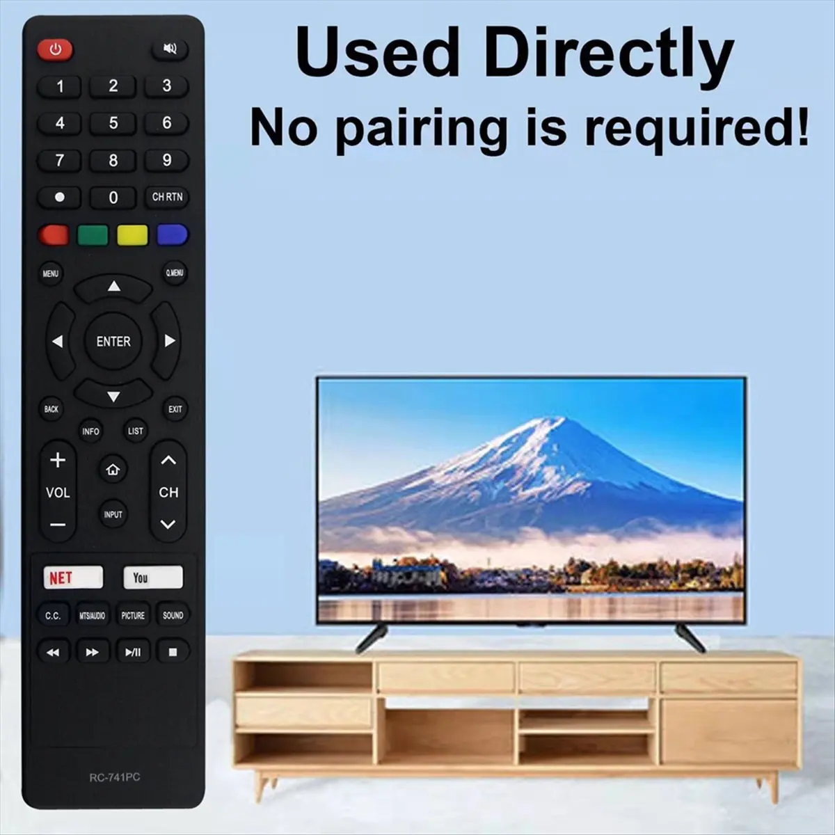 Control Remoto de Repuesto B21B RC-741PC para Televisor Inteligente DAEWOO Alux RC-741PC Al55ASUHD Smart 3D 4K LED HDTV