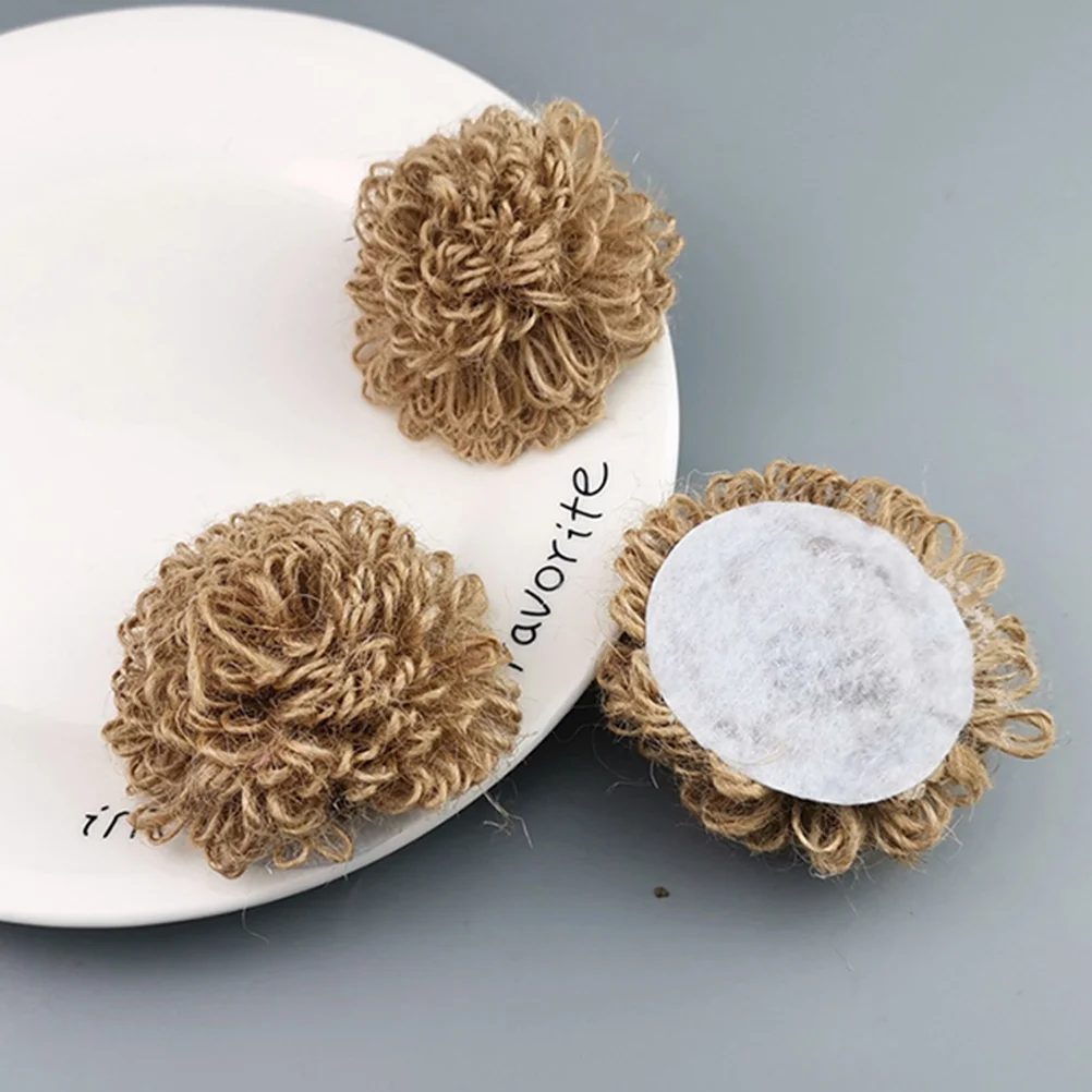 6 pezzi di fiori a sfera fiori eleganti per spilla corda di canapa artigianato fornitura fai da te forniture fai da te decorazioni per la casa ornamenti natalizi
