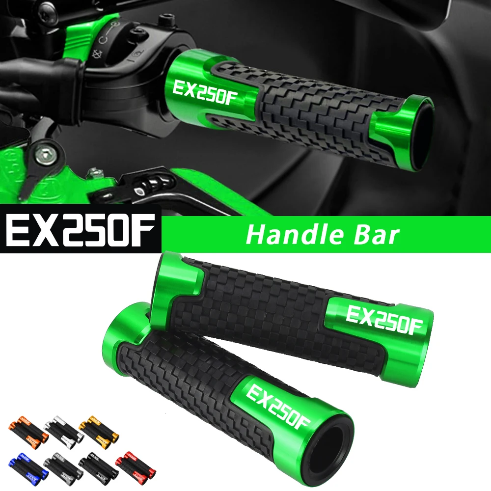 

Motorcycle 7/8" 22MM Non-slip Handle Bar Grip Rubber Handlebar Grips FOR KAWASAKI EX250F EX 250F 1988-2007 2023 2021 2022 2025