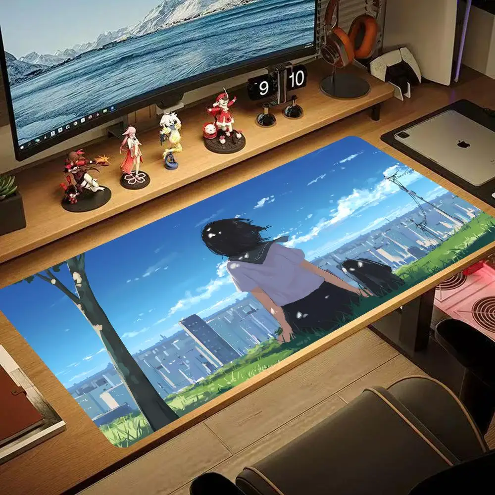 Look Into The Distance Mouse Pad 90x40CM non-slip Gaming Mousepad Gamer E-Sports Mouse Mat Game Mechanical Keyboard XXL Desk Mat