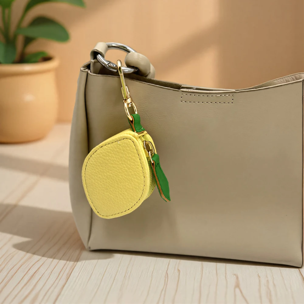 

Mini Pouch Small Coin Purse Sweet Bag Pendant Colorful Key Chain Useful Wallet Decor Charm Cute Lemon Supplies Fashion Chain