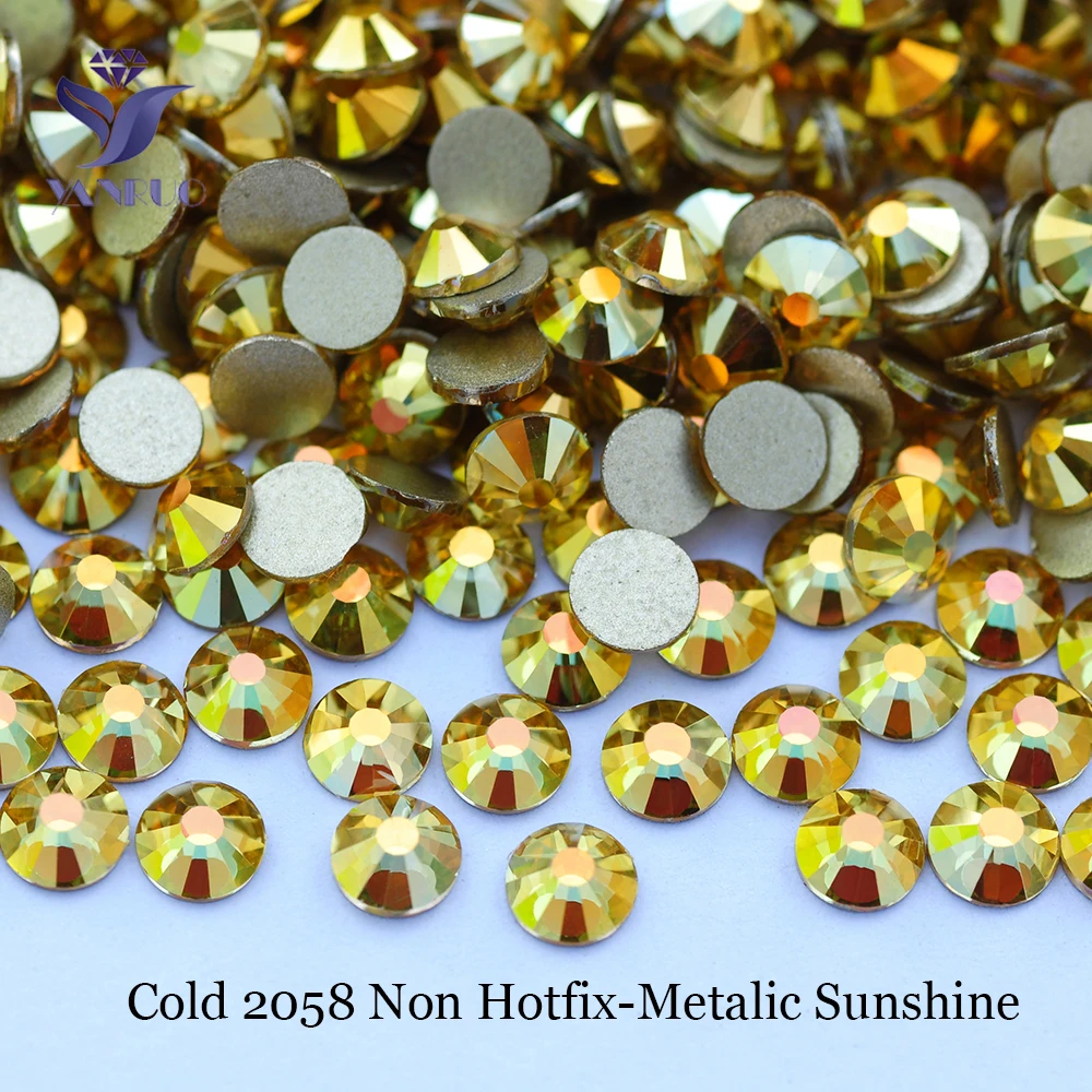 2058 Alle Farben SS3-SS34 Charm-Nägel Kaltfixierung DIY Nicht-Hotfix Strasssteine Kristalle Glas Handarbeiten Strasssteine für Kleidung – Detail 4