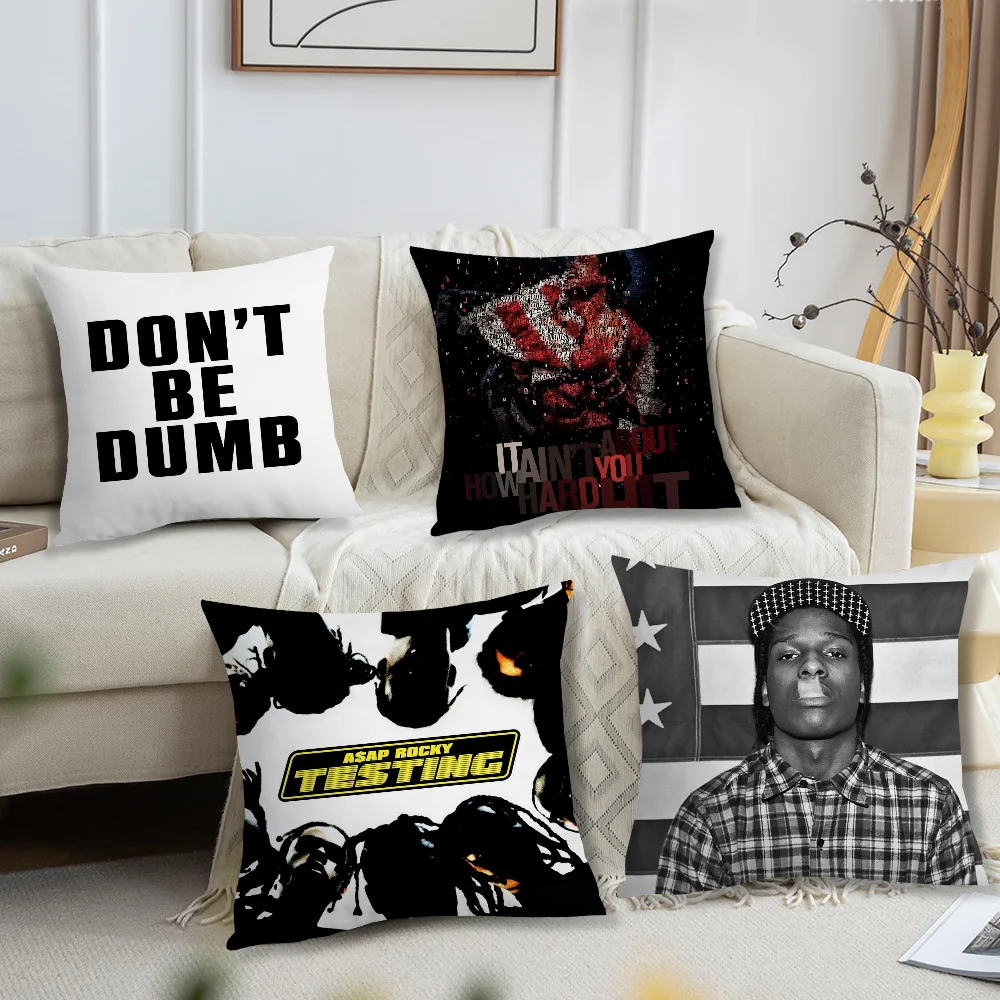 America R-Rocky Rapper A-AS-APS cushion cover Pillow Case Sofa Bedroom Living Room Office Bedside Table Backrest Printing Square