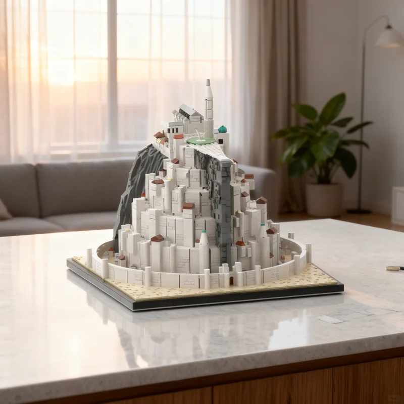 

4864pcs MOC The White City LOTR Hobbit Lord Rings Model Building Blocks Creative DIY Gift Display Decor Assemble Premium Adult
