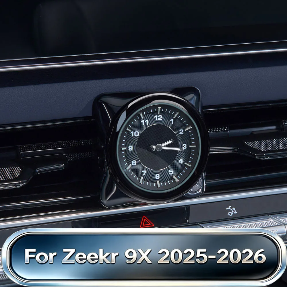 Fit For Zeekr 9X 2025-2026 Car Quartz Clock Center Console Dashboard Gauge Electronic Chronometer Modification Accessories